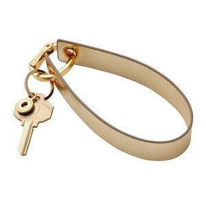 Oventure leather loop keyring-gold-NWT